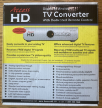 NEW Access HD Digital to Analog TV Converter DTA1050D w/Remote NIB Elect... - $10.95