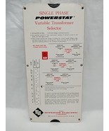 The Superior Electric Single Phase Powerstat Variable Transformer Selector - €11,07 EUR