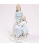 Meico Inc. Fine Porcelain Figurine Of A Mother Reading A Book To Her Dau... - €14,08 EUR