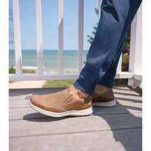 Nunn Bush Conway EZ Moc Toe Slip On Casual Shoes Tan Multi 85062-238 image 10