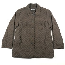 Vintage Marvin Richards Quilted Jacket Coat Womens M? Brown Lightweight Diamonds - £25.57 GBP