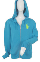 NEW $165 Polo Ralph Lauren Big Pony Hoodie Sweatshirt!  Blue, White, Neon Yellow - £51.95 GBP