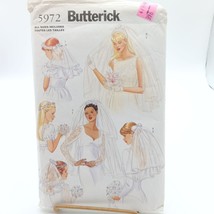 Vintage Butterick 5972 Bridal Accessories Sewing Pattern All Sizes Inclu... - $14.52