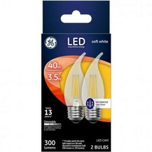 GE 23100 LED Cam Light Bulb, Soft White, Clear, 40 Watts, 300 Lumens, 2-Pack - £7.90 GBP