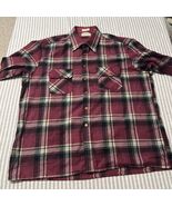 Flannel Shirt vintage BACKPACKER Outdoors Mens XL Plaid Ranch Western Ta... - $8.62 CAD