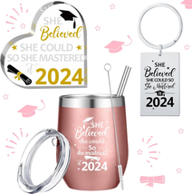 Masters Graduation Gifts Set 3 Pcs - She Believed She Could so She Mastered It 2 - £25.86 GBP