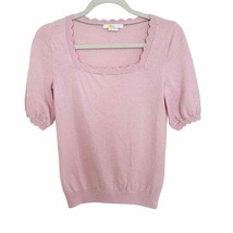 Boden Pink 100% Merino Wool Scallop Knit Top - £41.10 GBP