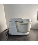 Vintage Braun Mixer KM 32 Countertop Stand With bowl dough hook West Ger... - $99.35