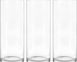 10 Inch Tall Cylinder Vases,Set Of 3 Glass Vase For Centerpieces,Clear F... - $42.93
