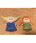 2 Disney Anna &amp; Elsa Animator&#39;s Mini Glittery 1.5&quot; Figures *Pre-Owned/Ni... - $13.66 CAD
