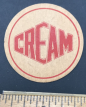 Vintage Cream Milk Dairy Bottle Cap Lid 1 5/8&quot; Diameter Maverick - $9.49