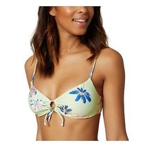 ONEILL Green Floral Keyhole Bikini Top, Size Large - £17.85 GBP