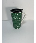 Starbucks Tall Green Christmas Forest Coffee Mug Cup 2019 Holiday 16 oz - £9.48 GBP