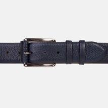 The Draco Navy Calfskin Belt image 3