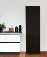 79&quot; Modern Black Pantry Cabinet with Two Doors and Five Shelves - €387,23 EUR