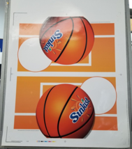 Sunkist Basketball Ball Logo Proof Preproduction Advertising Court Sign ... - $18.95