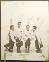 THE FOUR ACES ( HAND SIGN AUTOGRAPH PROMO PHOTO) CLASSIC 50,S GROUP - €260,42 EUR
