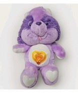 Vintage Care Bear Cousin 13” 1984 Bright Heart Raccoon Plush Purple  - $20.77 CAD