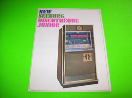 DISCOTHEQUE JR By SEEBURG 1965 ORIGINAL JUKEBOX PHONOGRAPH SALES PROMO F... - $32.85