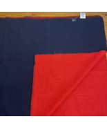 Armani  Exchange 40&#39;&#39;x64&#39;&#39;  BLue Red Soft Reversible Blanket Acrylic/Wool - $35.63