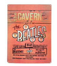 Beatles at the Cavern Metal Concert Sign Bluegenes and the Silhouettes E... - £26.56 GBP