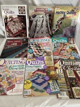 Lot of 9 Quilting Magazines: Machine Quilting Quick Quilts Quilts Christmas - £22.42 GBP
