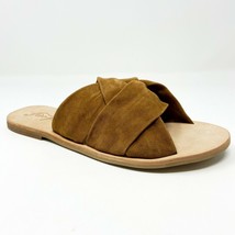 Free People Rio Vista Brown Taupe Womens Suede Casual Sandals - $47.95