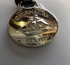 Brahmin gold Replacement medal only  Fob Hangtag Brass Ship Oval - $25.71