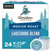 CARIBOU COFFEE LAKESHORE BLEND KCUPS 24CT - $23.24