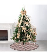 NEW! Christmas Tree Skirt: Brown Plaid - £23.63 GBP