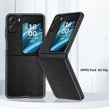 For OPPO Find N2/Flip CarbonFiber Leather Shockproof Hard back Flip case - £48.39 GBP