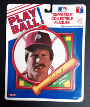 Superstar Collectible Plaques Tara Play Ball MLB Baseball Mike Schmidt 1989 - £4.69 GBP