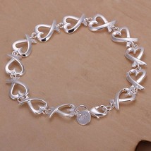 New 925 silver Fashion cute nice women Cross Lady Bracelet wedding Jewel... - £5.48 GBP