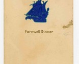 Cunard Line R M S Carinthia Farewell Dinner Menu 1935 Autographs  - £22.03 GBP