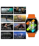 Smartwatch 55 mm Black Case Black Silicone Watch &amp; Ear Buds Bundle - $39.25