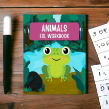  Animals Workbook for Kids, Early Learning, Kindergarten School, Animal Book - £2.35 GBP