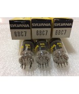 6BC7 Lot of Three (3) Sylvania Tubes NOS NIB All with Same Codes - $9.50