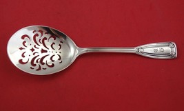 Saint Dunstan by Tiffany &amp; Co Sterling Silver Fried Egg Server floral pierced 9&quot; - £308.83 GBP