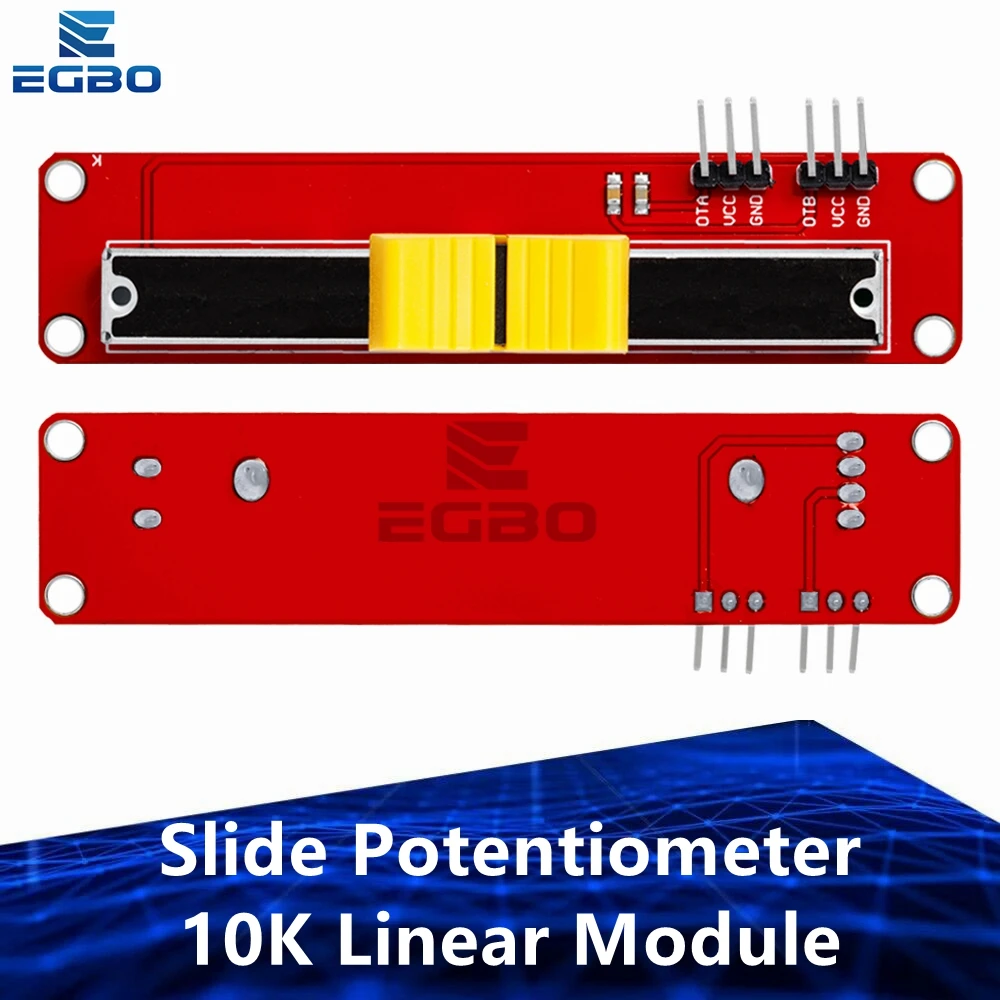 1PCS egbo Slide Potentiometer 10K Linear Module Dual Output for Arduino AVR - £6.72 GBP