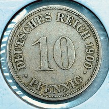 1900 D German Empire 10 Pfennig Coin - €2,59 EUR
