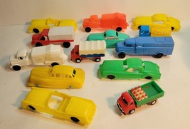13 Vintage Plastic Toy Cars - £59.26 GBP