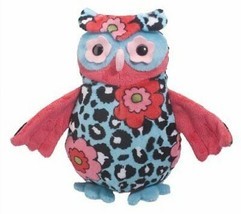 Douglas Toys Fuzzles Heaven Aqua Leopard Owl - $24.75