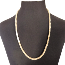 Women's Imitation Seed Pearl Rope Necklace Fashion Jewelry 32 inches - £9.38 GBP