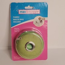 Max and Maggie Fabric Waste Bag Holders, Dog Poop Bag Holder, Green - £7.82 GBP