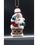 Thomas Pacconi Santa Chimney Night Before Christmas Blown Glass Ornament... - €17,04 EUR