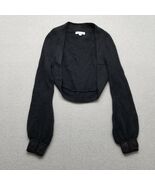 Ebene By Patrick Assuline Cardigan Womens 3 Black Sweater Long Sleeve St... - $63.87 CAD
