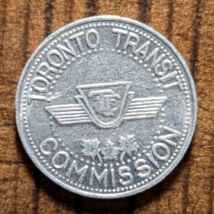 1954 Toronto Canada Transit Commission Subway Token - €3,59 EUR