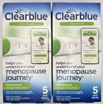 2x Clearblue Menopause Stage Indicators 5 Test Sticks Each 2/28/26 - $17.99