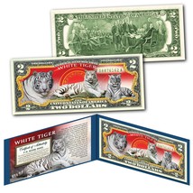 WHITE TIGER Snowy White Rare Asian Bengal Authentic Legal Tender U.S. $2 Bill - £10.99 GBP