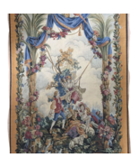 Vintage Exquisite &quot;Swing&quot; Tapestry French Pictorial Large Home Decor 42&quot;... - £1,022.99 GBP